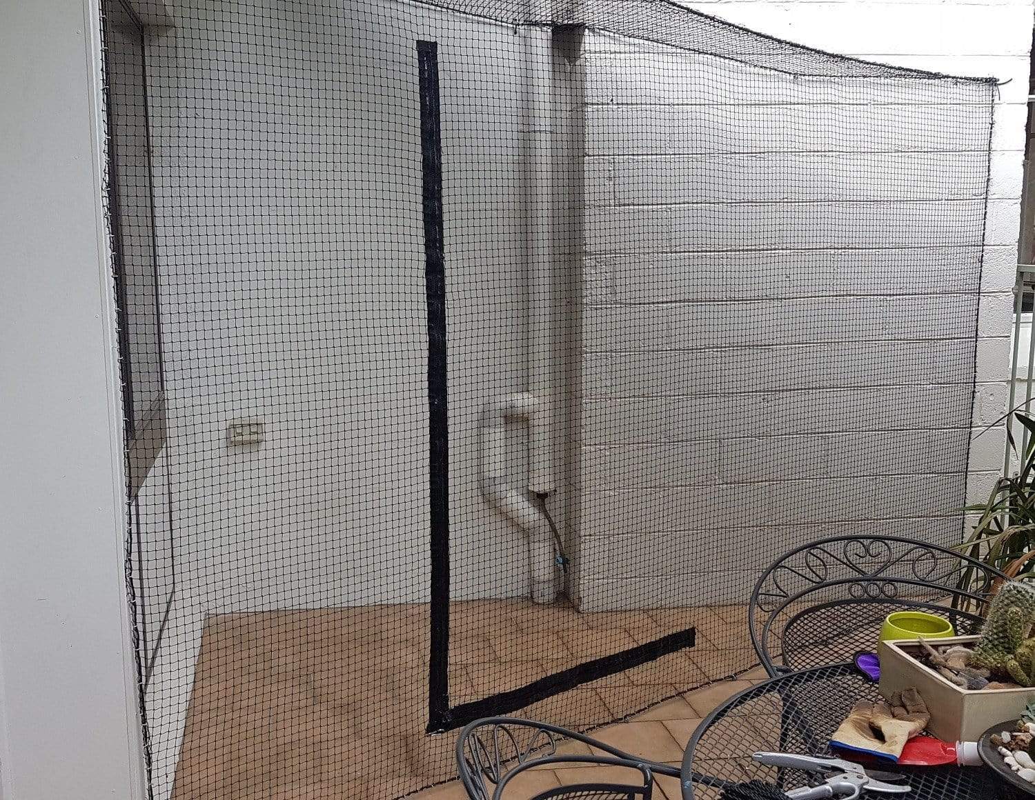 Complete Wall Net with F-Zipper (3.5m x 3.5m Netting) - Stone - Image 10
