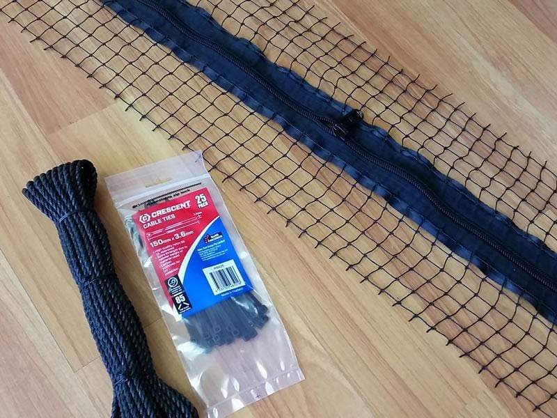 "Easy-Fit" Zipper : Vertical (1.8m) - Black - Image 2