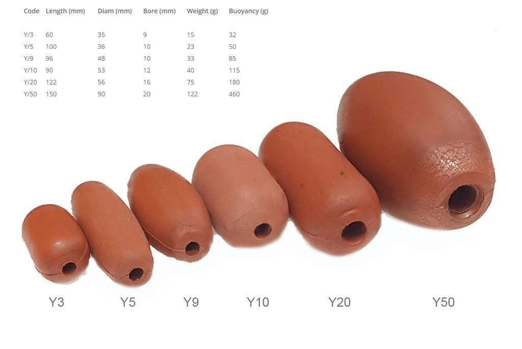 Hardened Rubber Net Floats - Image 2