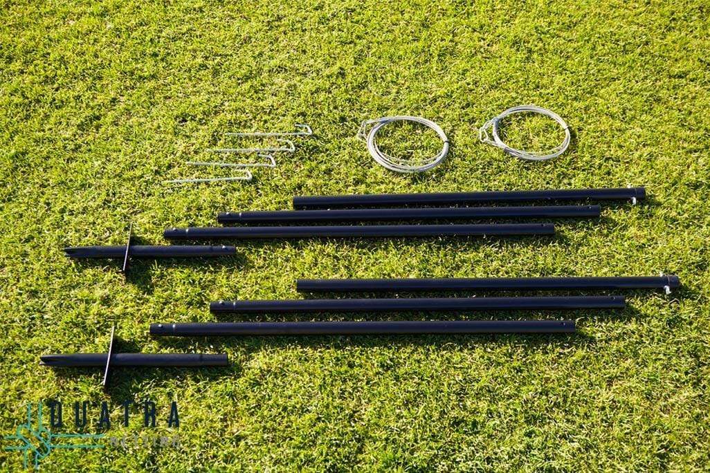 Heavy Duty Golf Impact Practice Net: 3m x 3m with Support Posts - Image 9