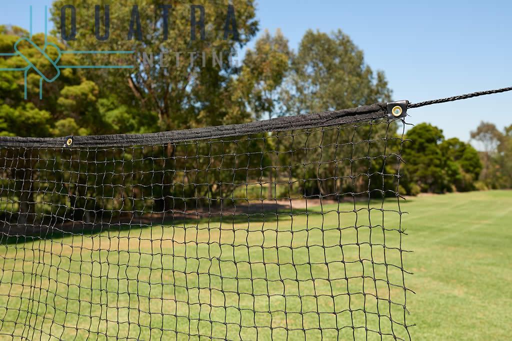 Pre-Made Sports Net w/ Webbing & Eyelets 36Ply / 40mm: Black - Image 2